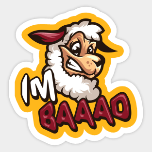 Im Baad Sheep Sticker